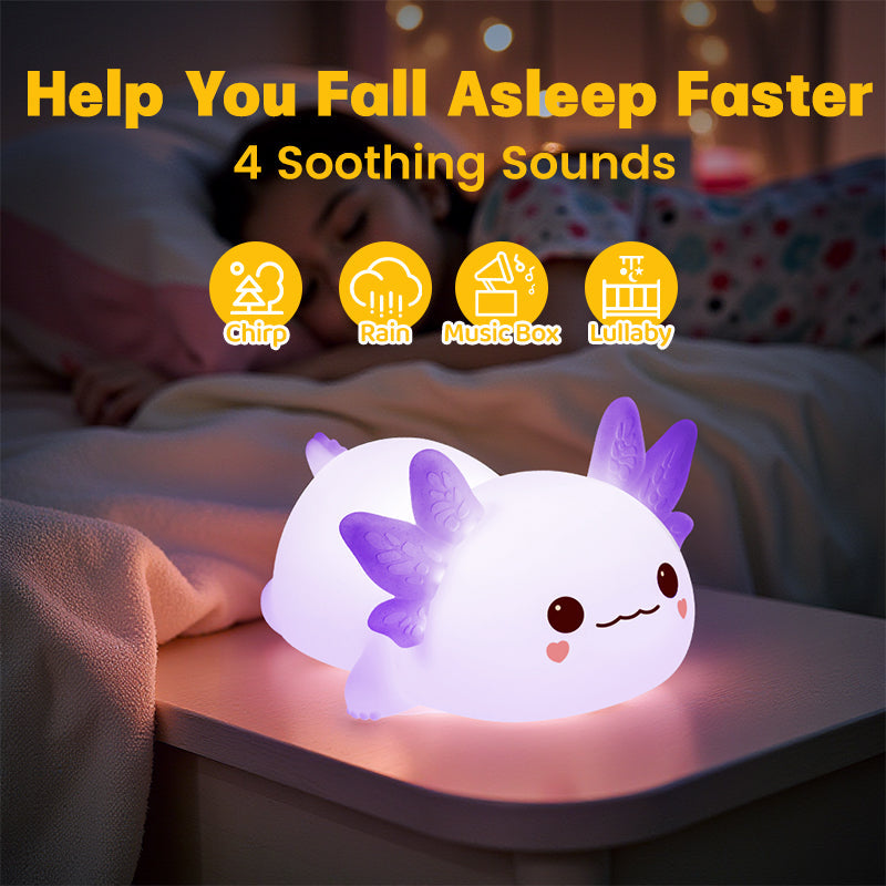MeWaii® 2025 Limited Version Axolotl Squishy Silicone Night Light - Perfect Gift 🎁