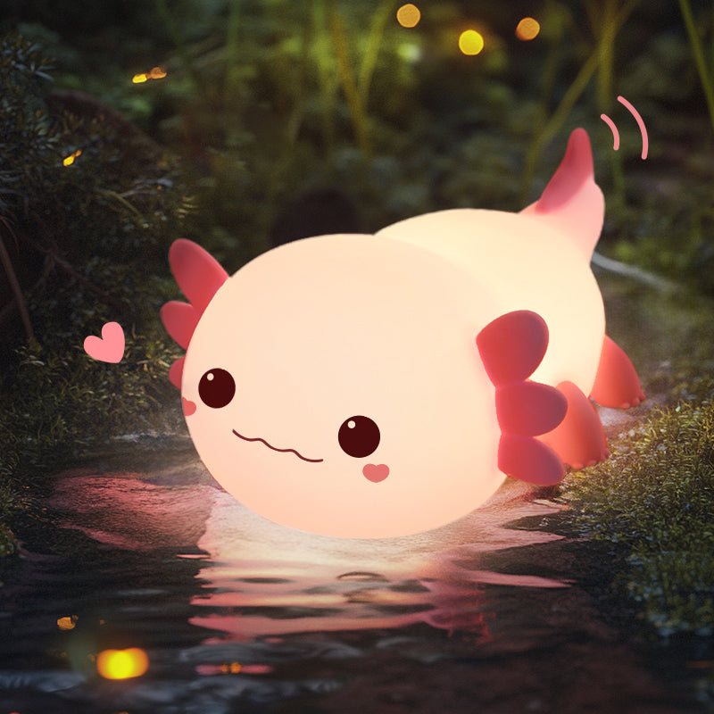 MeWaii® 2025 Limited Version Axolotl Squishy Silicone Night Light - Perfect Gift 🎁