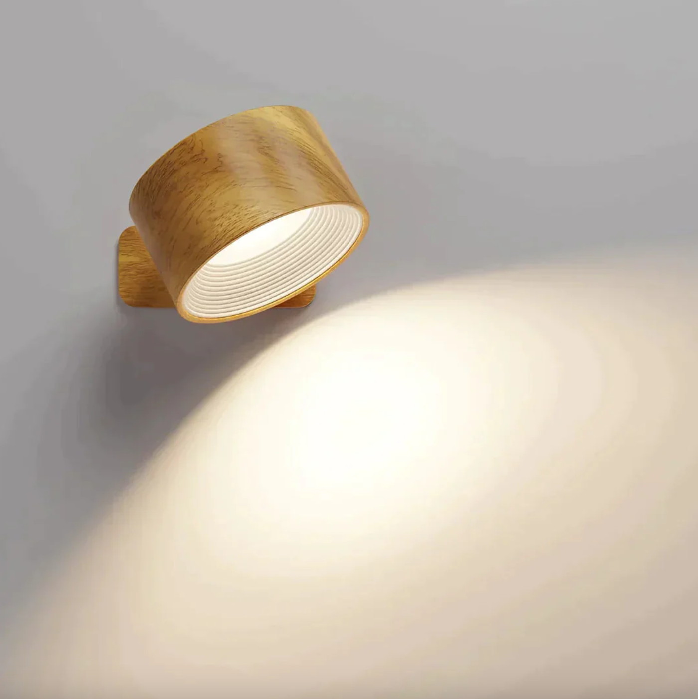 Uppladdningsbar LED-vägglampa med rörelsesensor