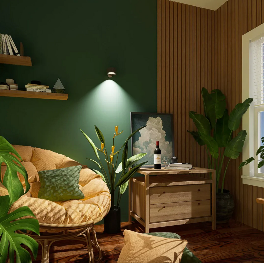 Uppladdningsbar LED-vägglampa med rörelsesensor