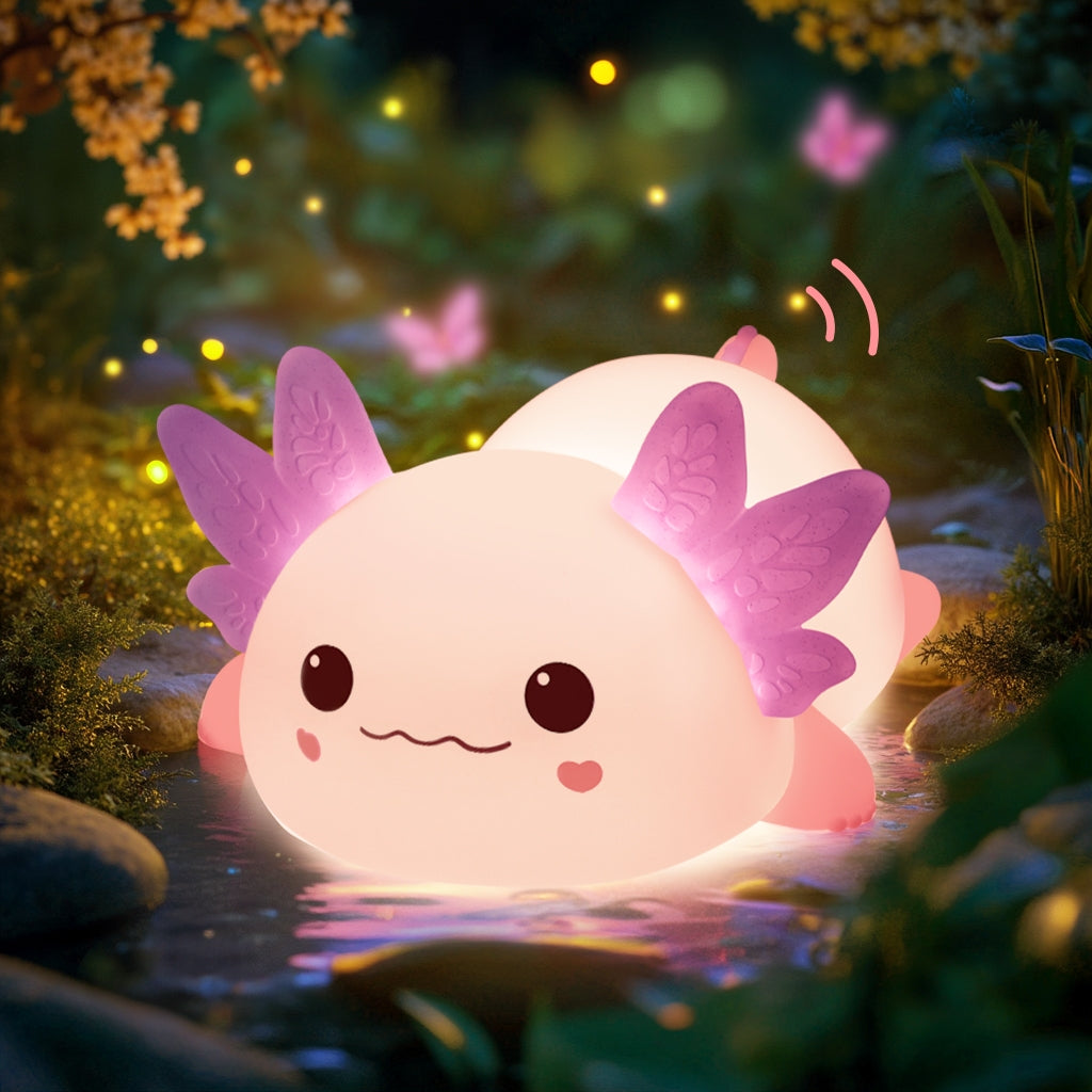 MeWaii® 2025 Limited Version Axolotl Squishy Silicone Night Light - Perfect Gift 🎁