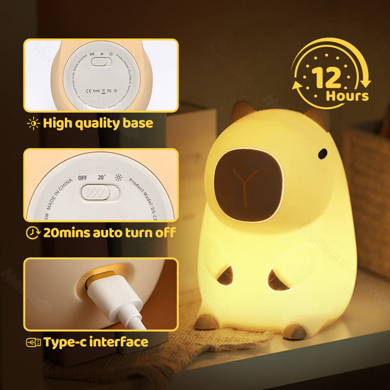 MeWaii® Capybara Squishy Night Light - Perfect Gift 🎁