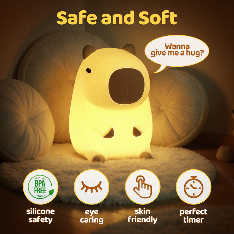MeWaii® Capybara Squishy Night Light - Perfect Gift 🎁
