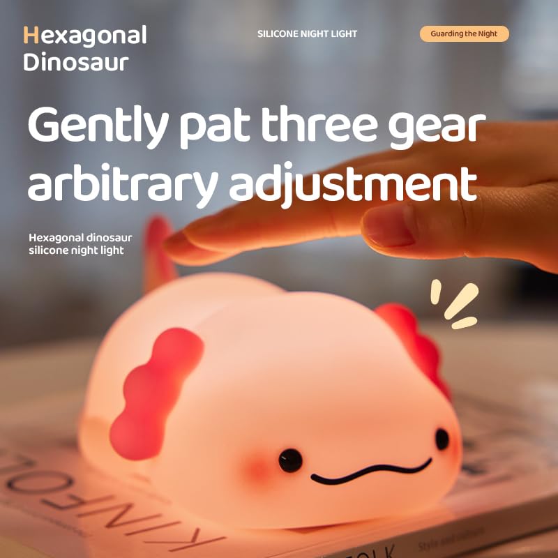 Söt axolotl nattlampa – Tap Tap LED