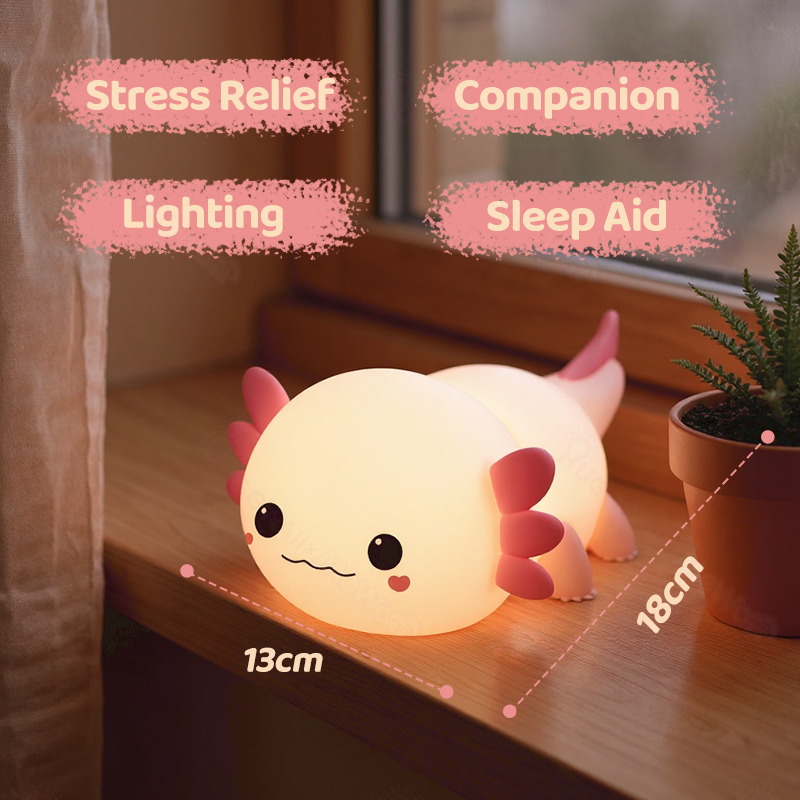 MeWaii® Axolotl Cute Squishy Night Light - Perfect Gift 🎁