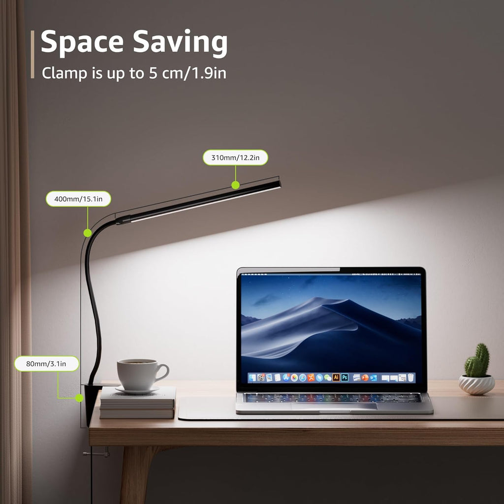 Flimmerfri Clip-On Lampa för Hemmakontor
