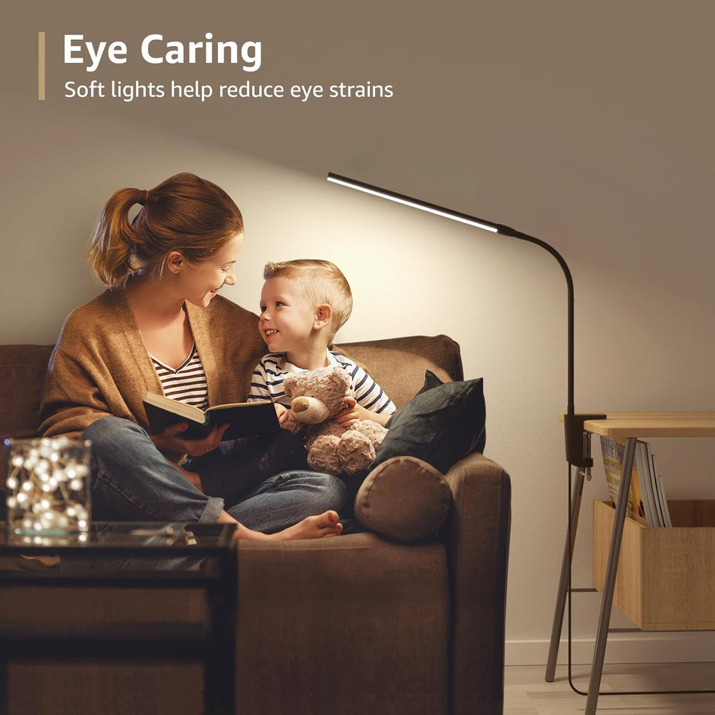 Flimmerfri Clip-On Lampa för Hemmakontor