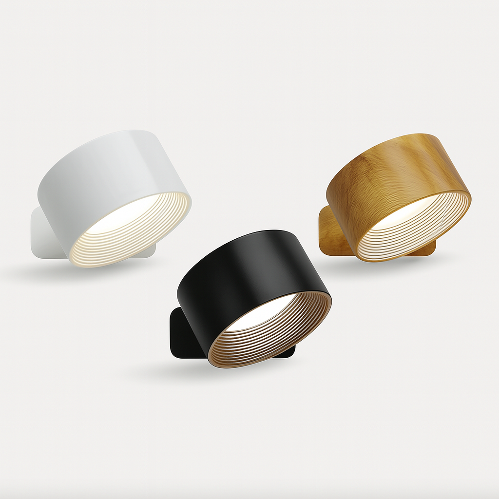 Uppladdningsbar LED-vägglampa med rörelsesensor