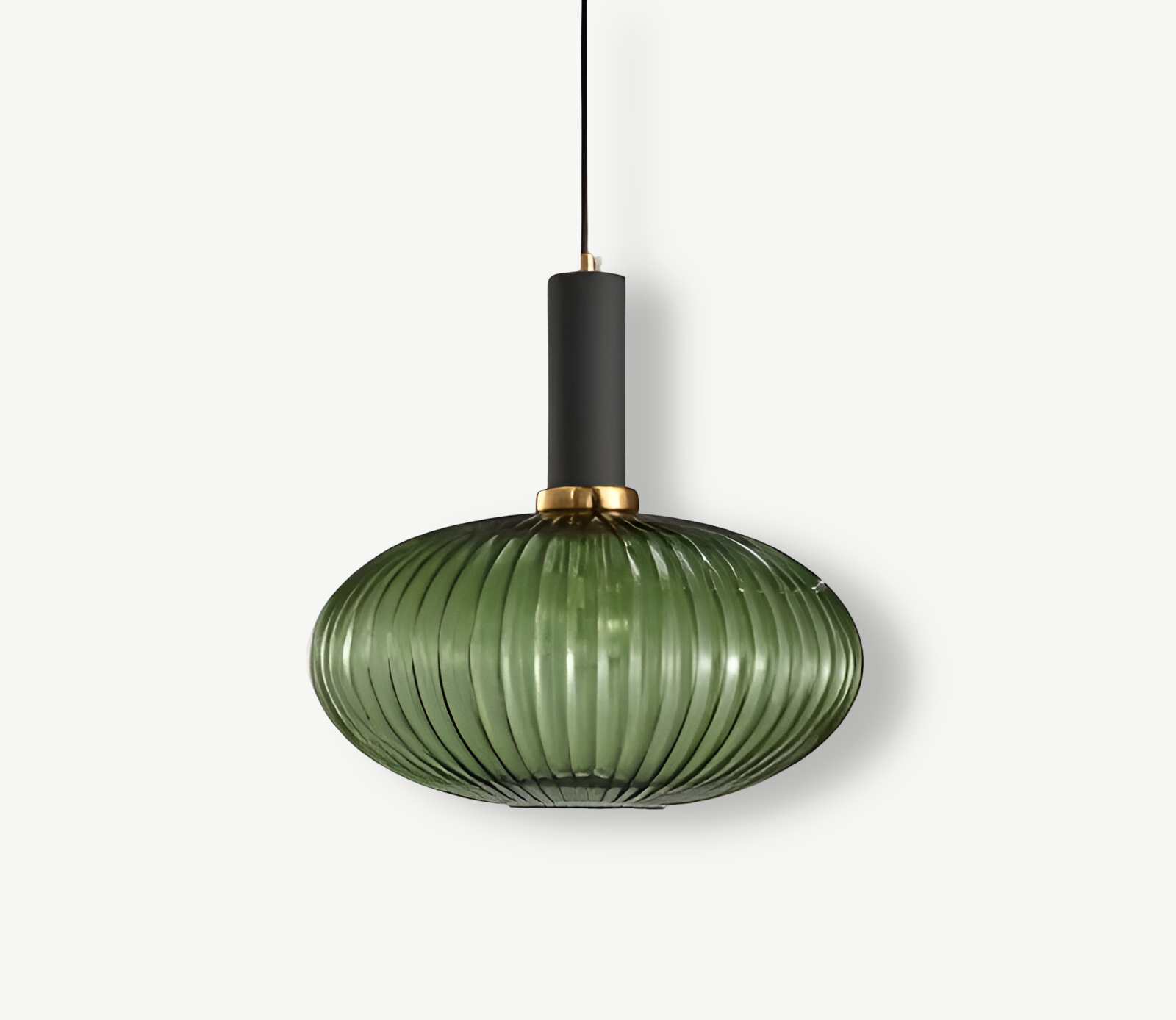 HuedRibbad Taklampa- Randig Ljuskrona i Vintageglas