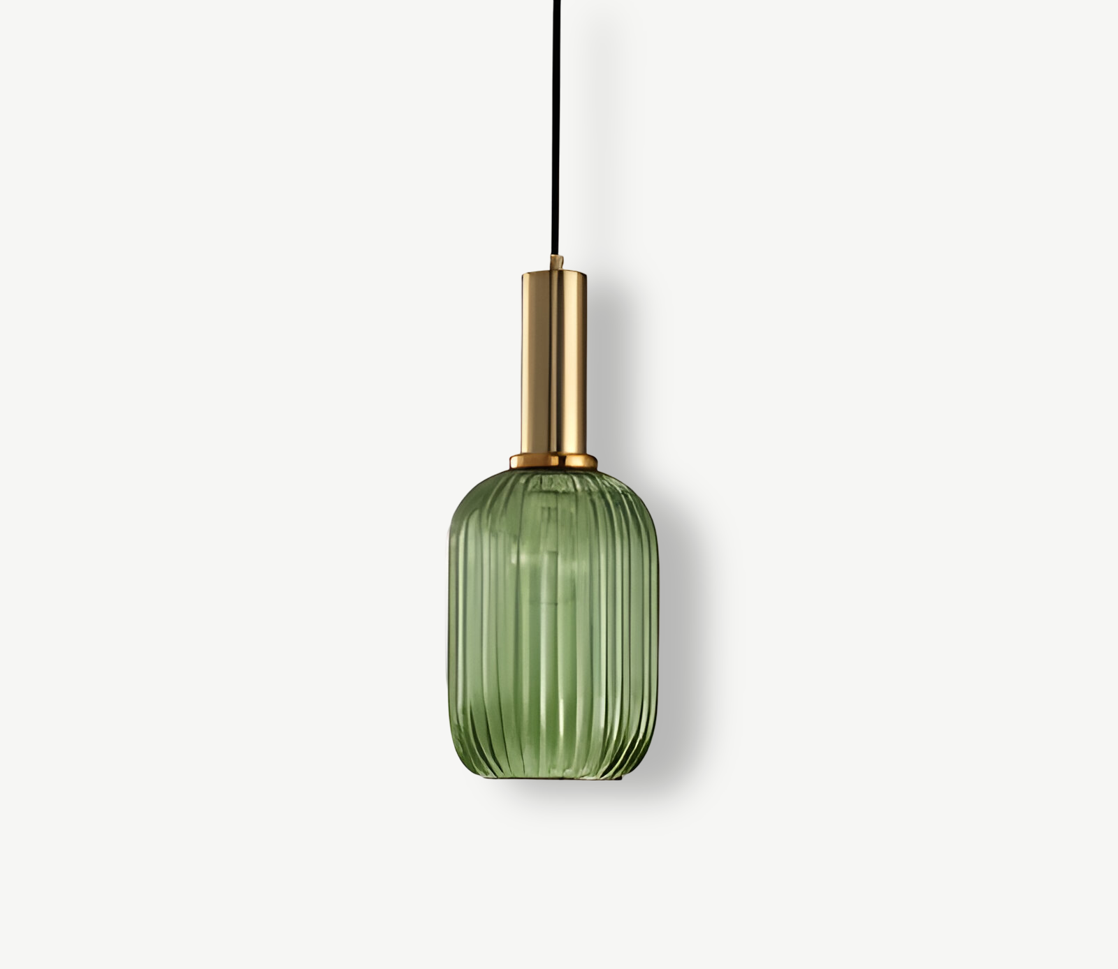 HuedRibbad Taklampa- Randig Ljuskrona i Vintageglas