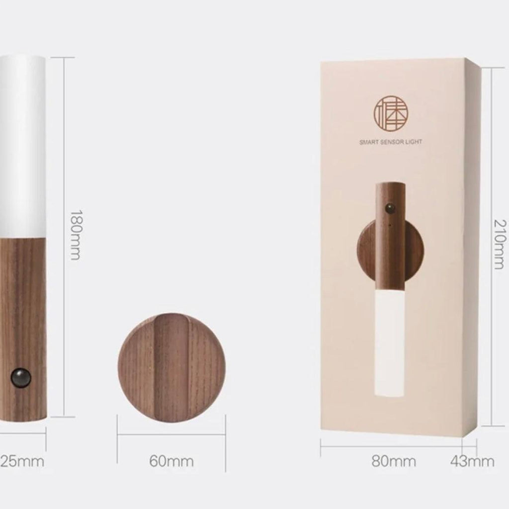 Trådlös LED-vägglampa med magnetfäste