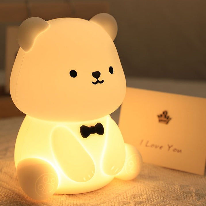 Teddy Bear nattlampa – Tap Tap LED