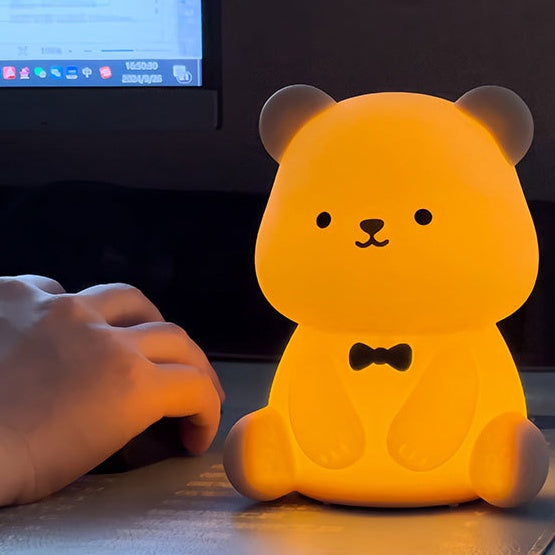 Teddy Bear nattlampa – Tap Tap LED