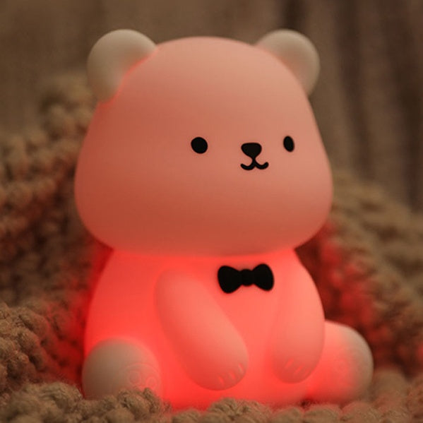 Teddy Bear nattlampa – Tap Tap LED