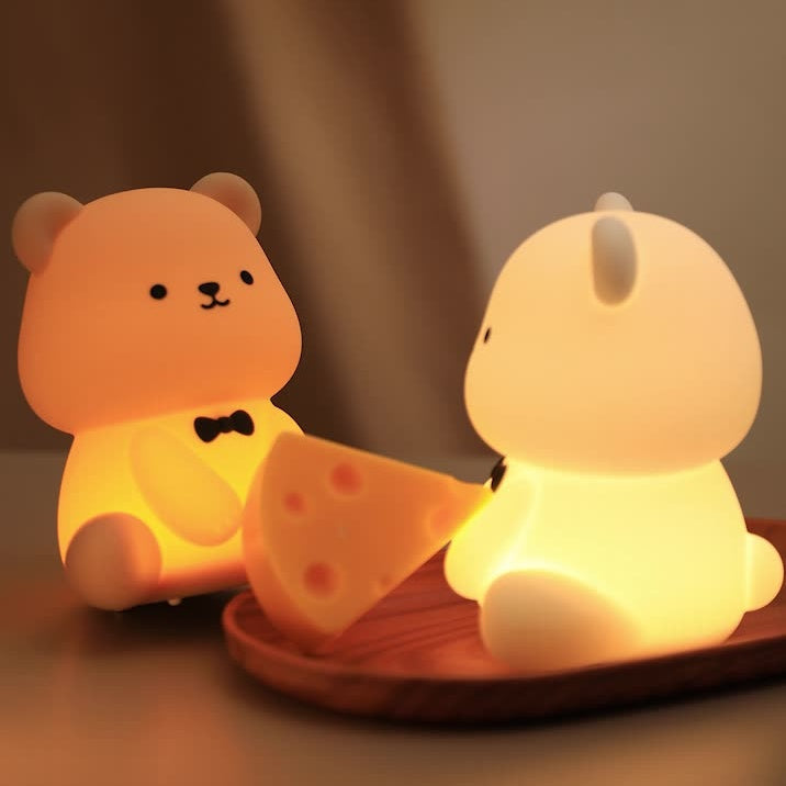 Teddy Bear nattlampa – Tap Tap LED