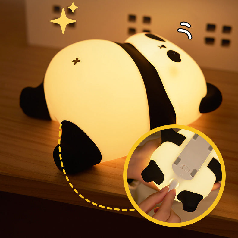 Lazy Panda nattlampa – Tap Tap LED