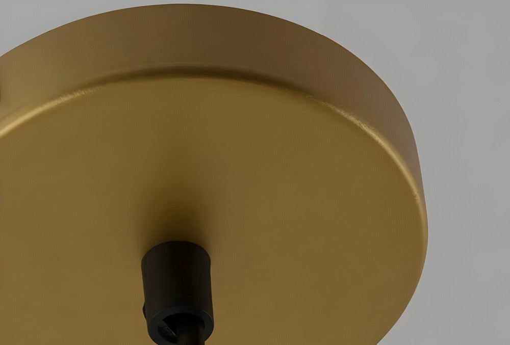 Vitrina – Pendellampa i Räfflat Glas & Vintagefinish