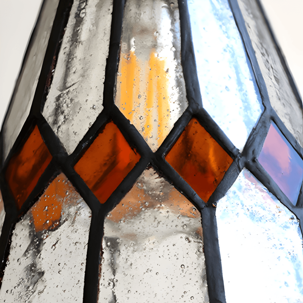 Hinari – Japansk Pendellampa i Glas & Kopparfinish