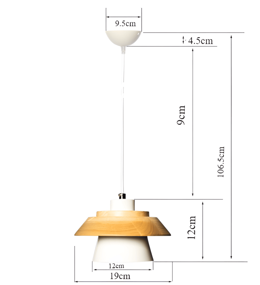 HaloWood – Justerbar Taklampa i Trä & Aluminium