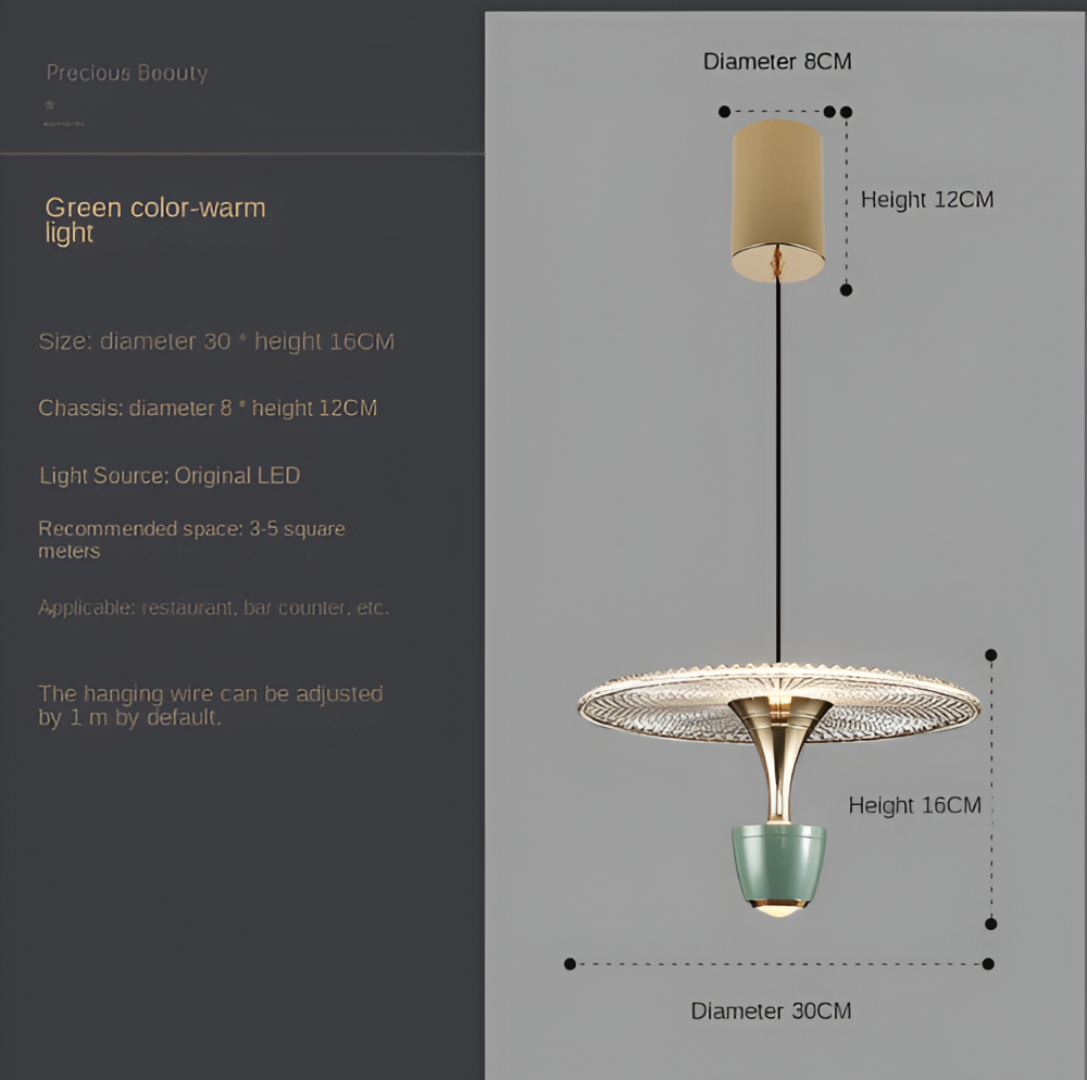 LuxurCryl Pendellampa - Elegant hängande lampa i akryl