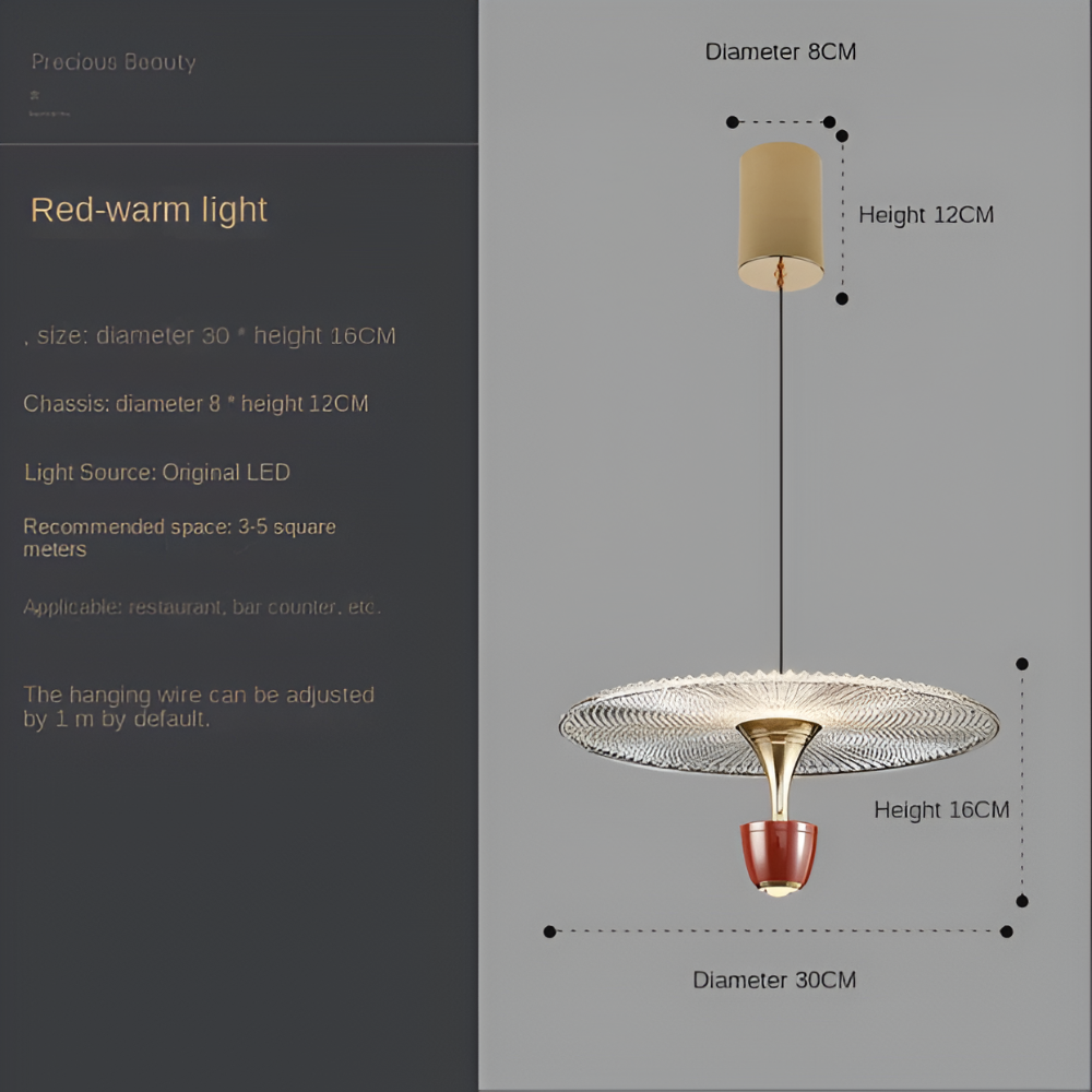 LuxurCryl Pendellampa - Elegant hängande lampa i akryl