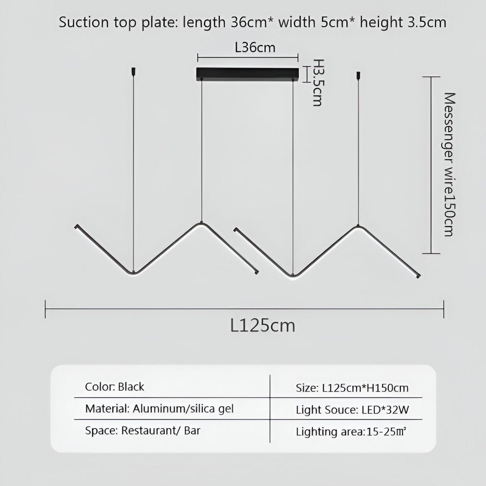 Lunaro – Triangulär LED-Pendellampa i Svart & Guld