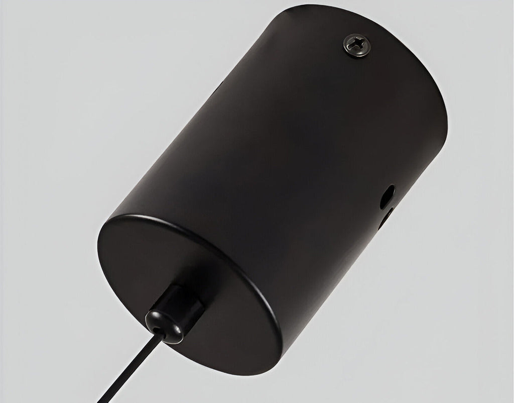 Linuva – Oval LED-Pendellampa i Svart Aluminium