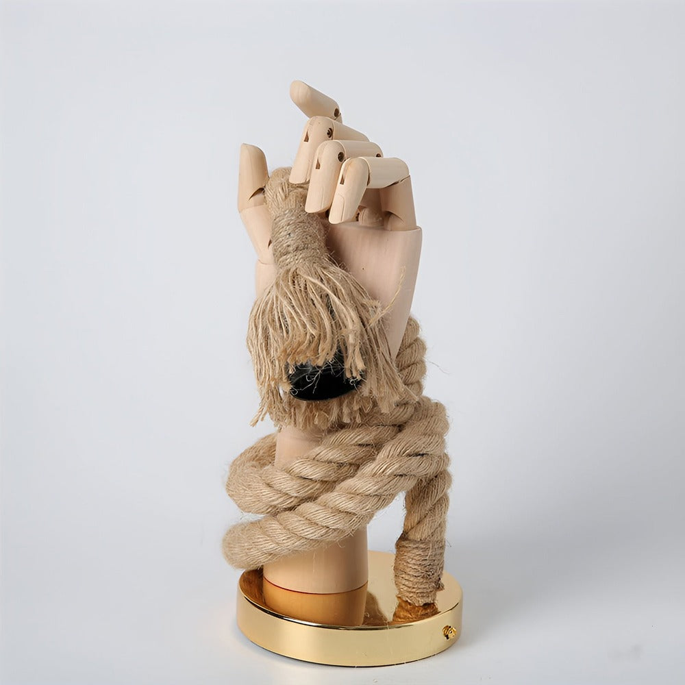 ForgeLoom – Vägglampa i Trä & Smidesjärn med Retrostil