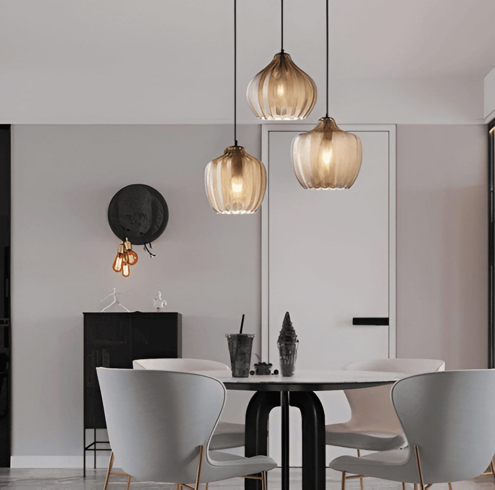 Vintara – Pendellampa i Glas med Zigzag-Design