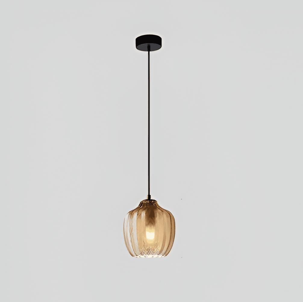 Vintara – Pendellampa i Glas med Zigzag-Design