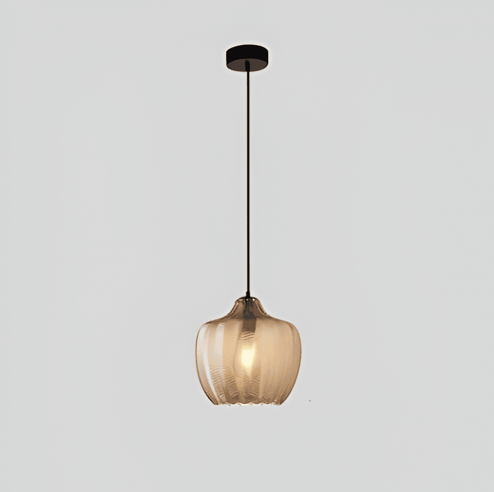 Vintara – Pendellampa i Glas med Zigzag-Design