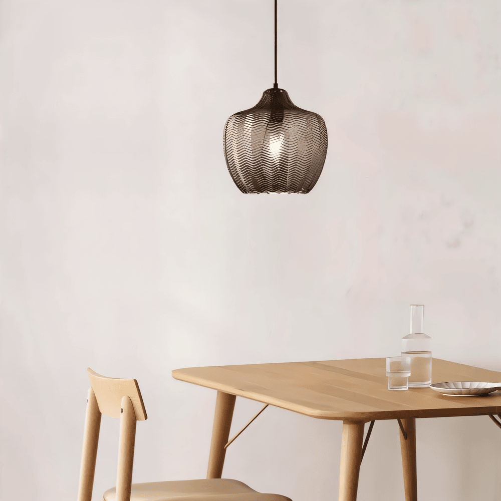 Vintara – Pendellampa i Glas med Zigzag-Design