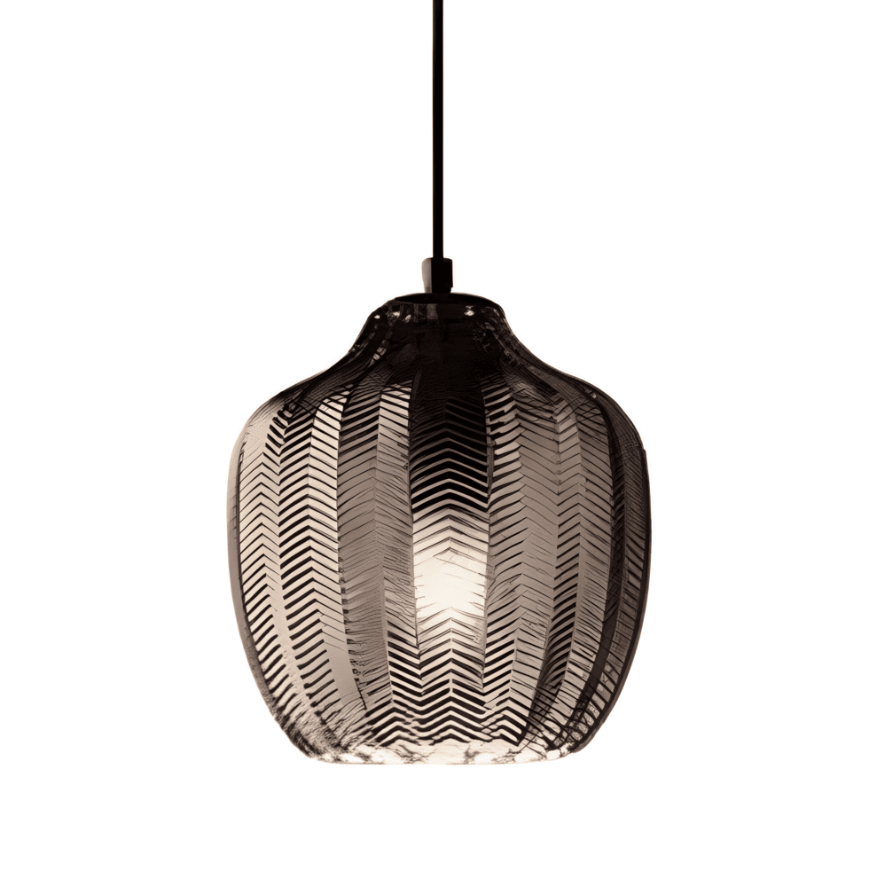 Vintara – Pendellampa i Glas med Zigzag-Design