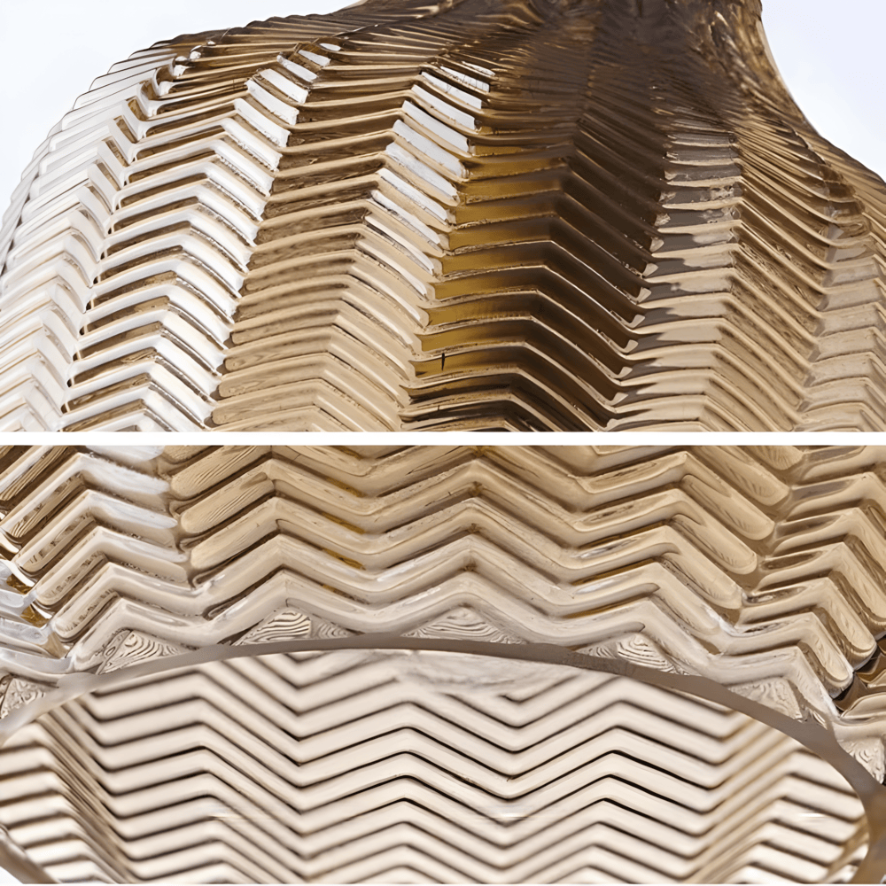 Vintara – Pendellampa i Glas med Zigzag-Design