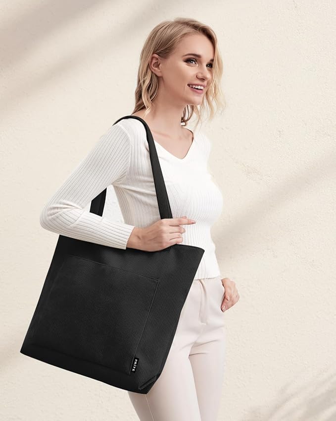 Corduroy Axelväska – Smart, Snygg & Rymlig Väska för Vardagen