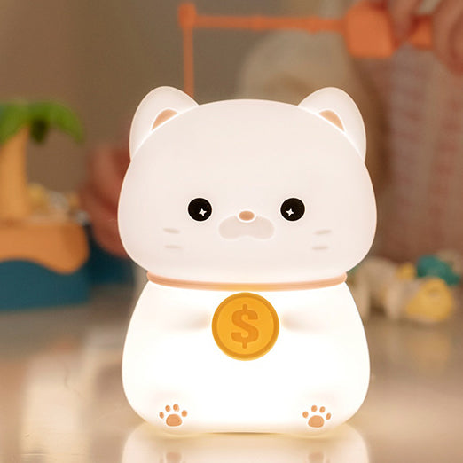 Lucky Cat nattlampa – Tap Tap LED