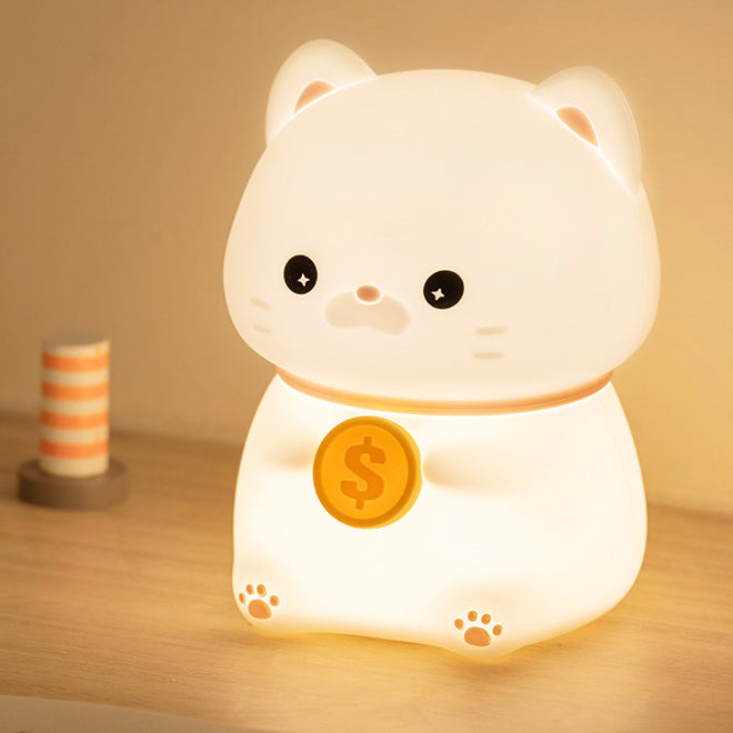 Lucky Cat nattlampa – Tap Tap LED