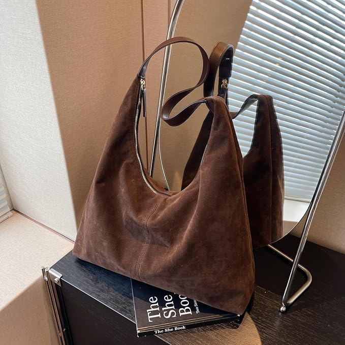 Aucuu Mocka Tygväska – Rymlig & Stilren Axelväska för Kvinnor, Skola & Vardag